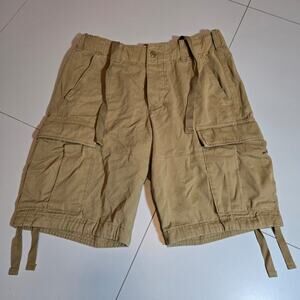 Abercrombie And Fitch Classic Cargo Shorts 31In Waist color Tan
